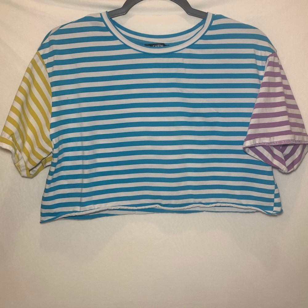 Shein striped mutlicolor shirt